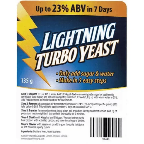 Features of the use of turbo yeast for moonshine and wine