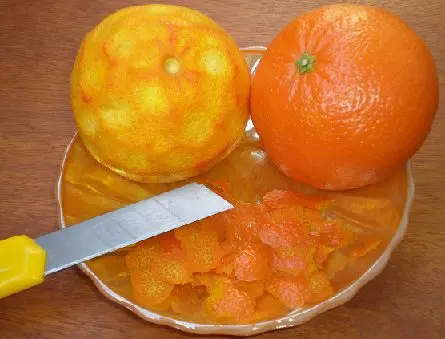 Festive tincture of tangerines on vodka (alcohol, moonshine)