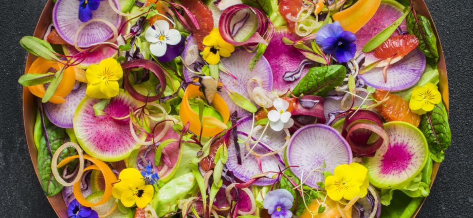 Flowered salads