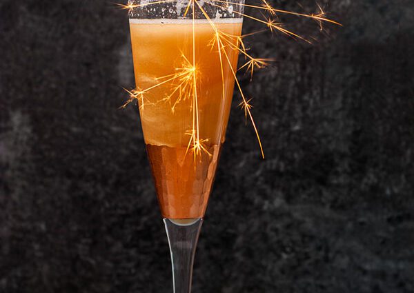 Friday selection of New Year&#8217;s cocktails with tangerines