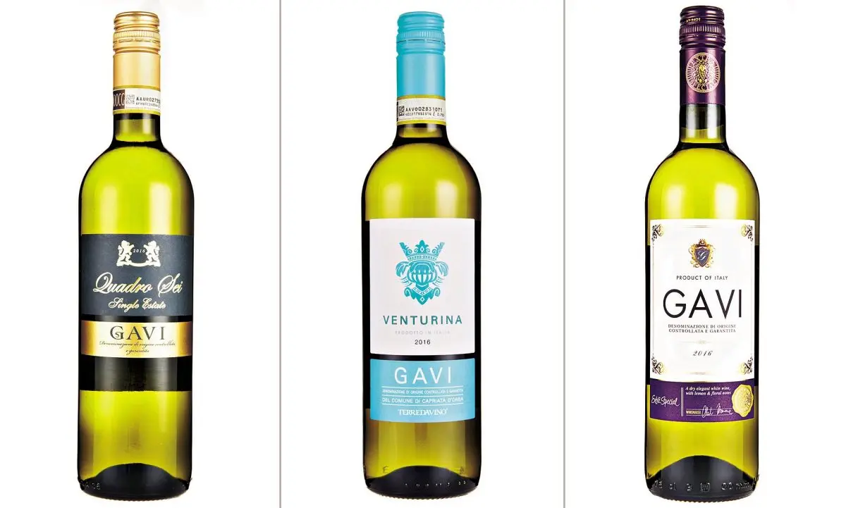 Gavi (Italian wine like Chablis and Pinot Grigio)