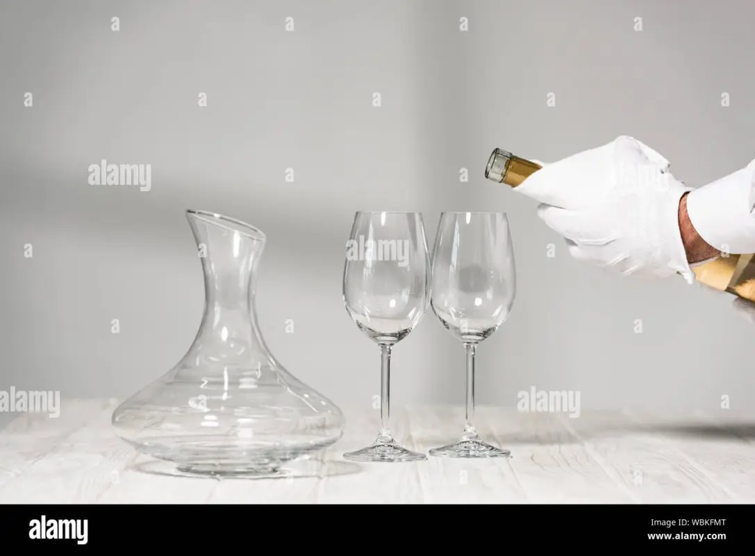 Glove on wine instead of a water seal