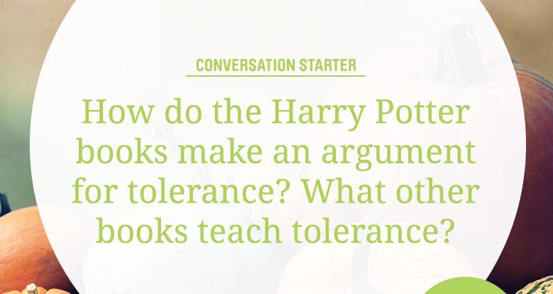 Harry Potter books teach tolerance