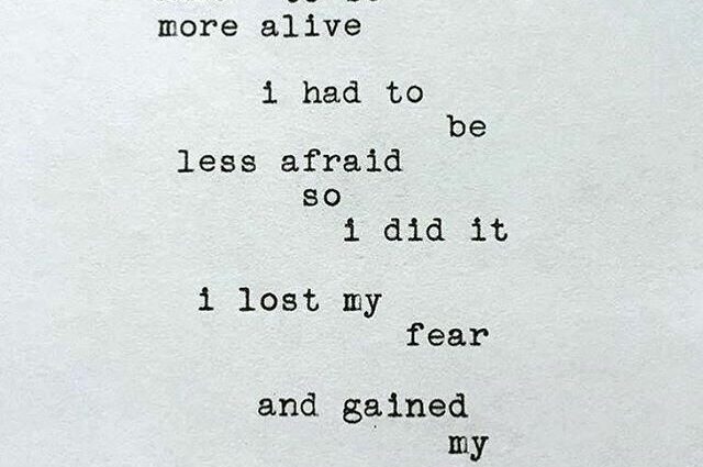 Have we become less afraid or have we learned to drown out our fear?