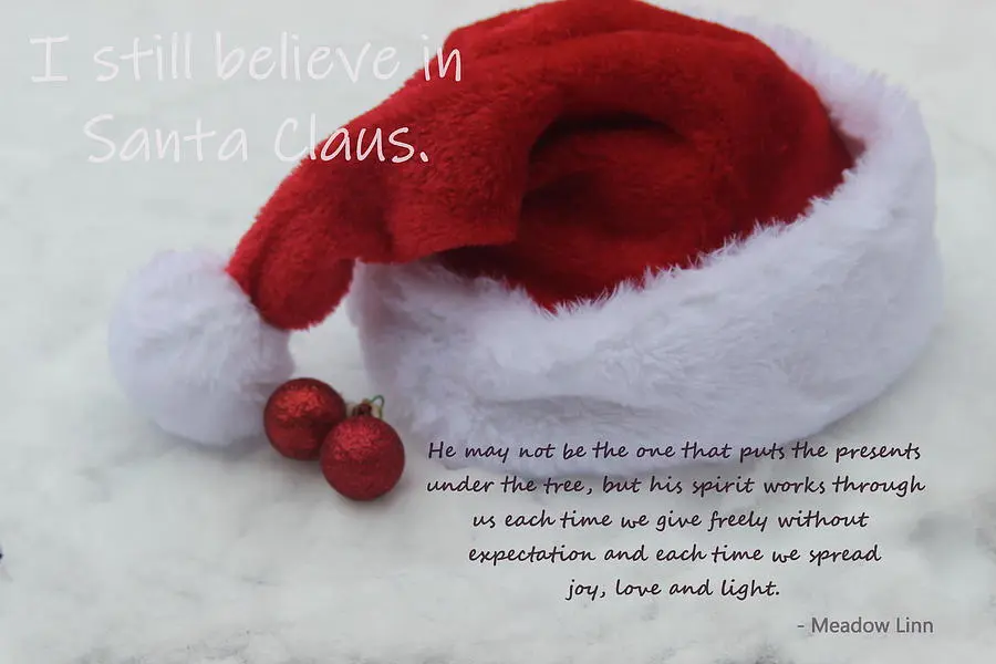 He still believes in Santa Claus!