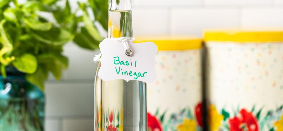 Homemade basil wine