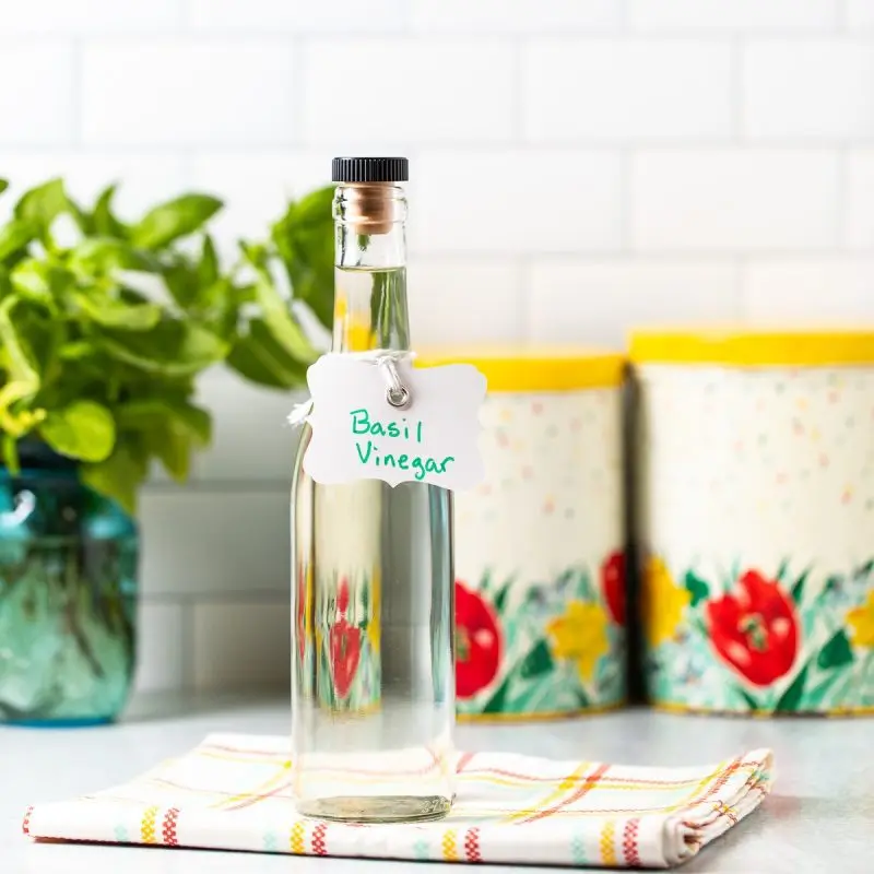 Homemade basil wine