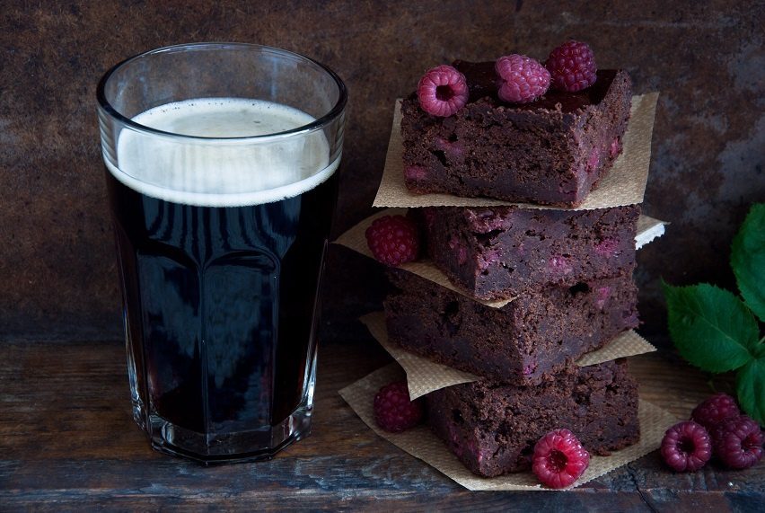 Homemade chocolate beer (chocolate stout)