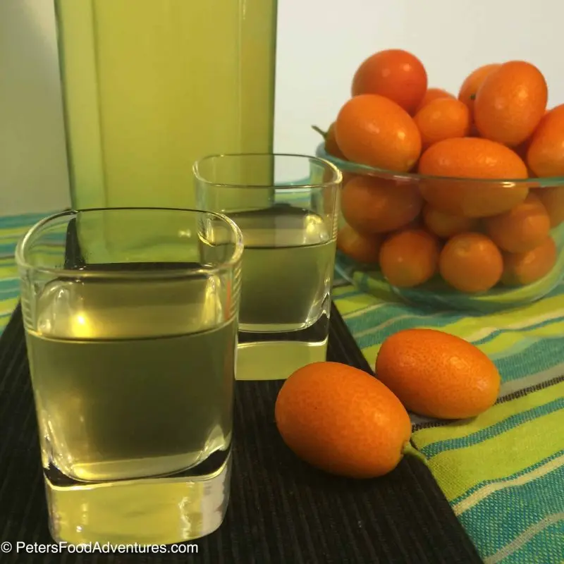 Homemade kumquat tincture