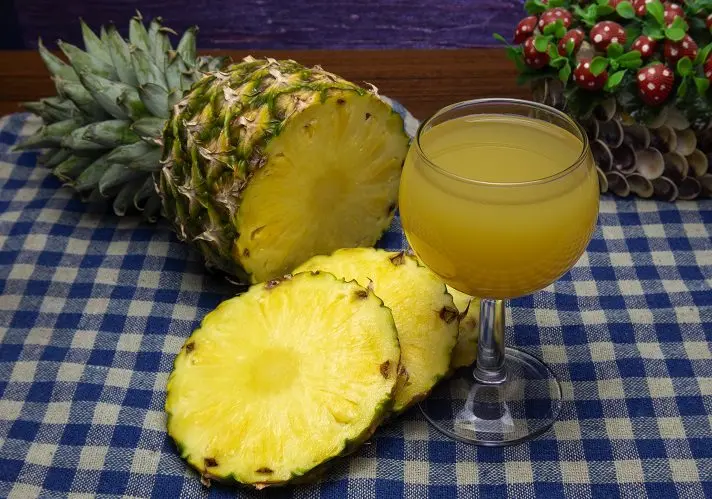 Homemade pineapple wine