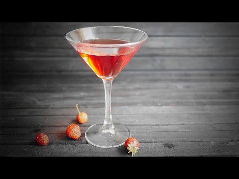 Homemade strawberry liqueur