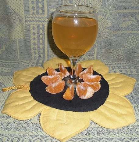 Homemade tangerine wine