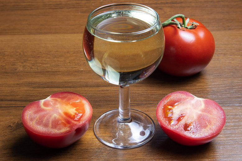 Homemade tomato wine or pasta