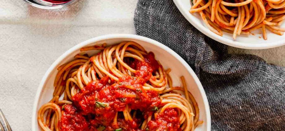 Homemade tomato wine or pasta