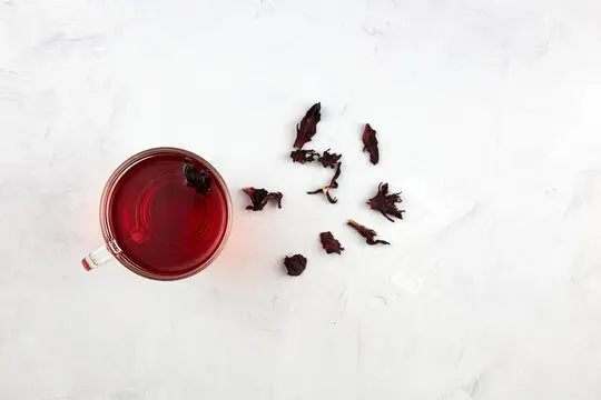 Homemade wine from hibiscus tea (Sudanese rose, hibiscus)