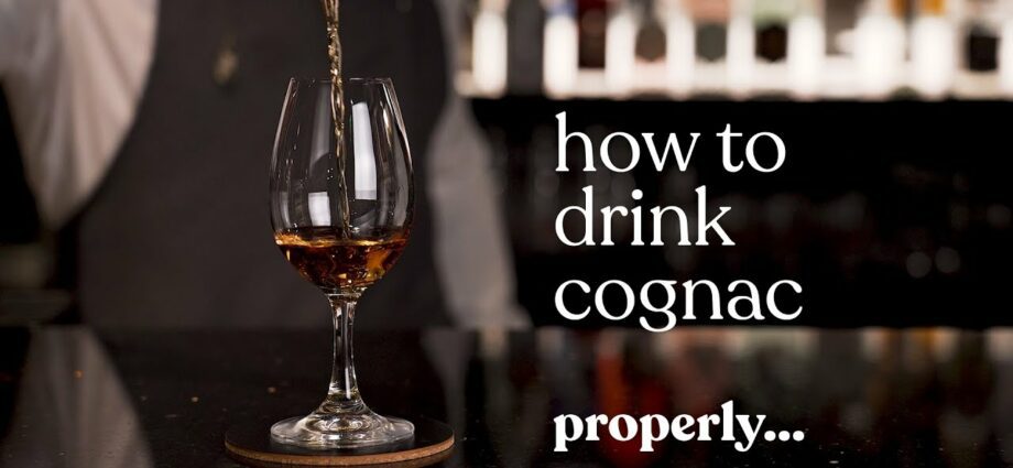 How and with what to drink cognac: rules and tips