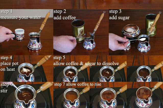 How to brew Turkish coffee in the sand at home