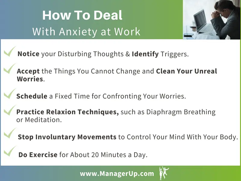 How to deal with anxiety at work: 7 tips