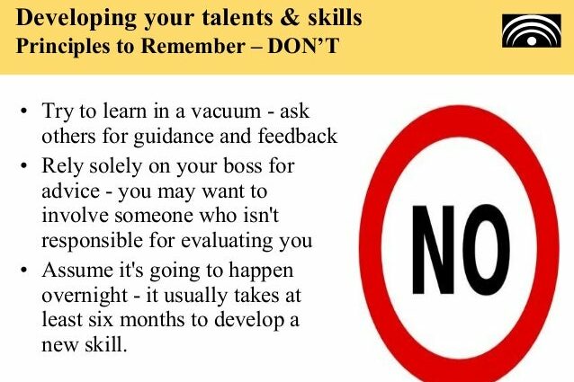 How to develop your talent