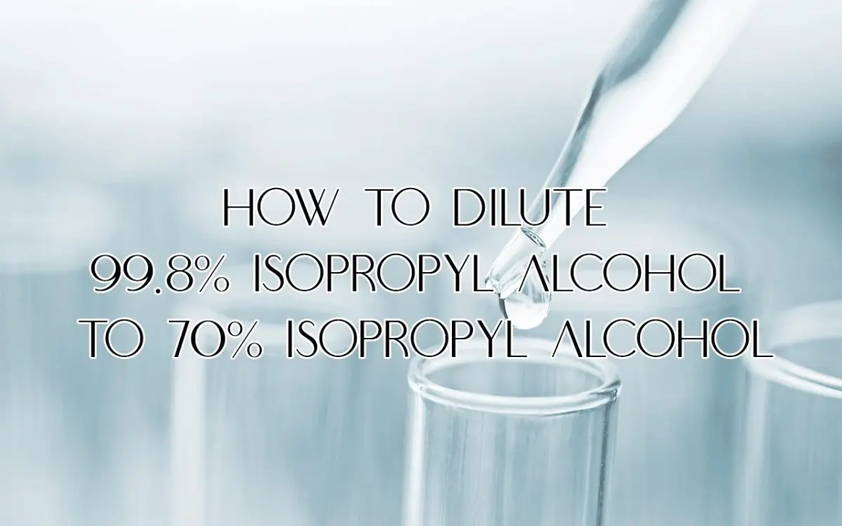 How to dilute alcohol to the concentration of vodka