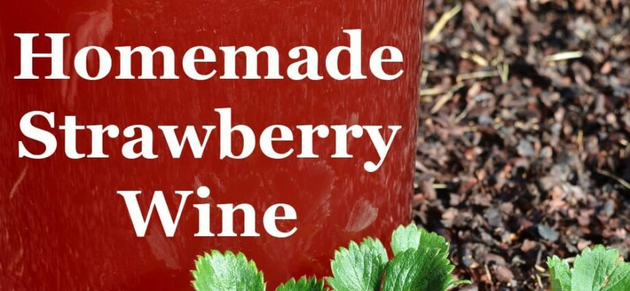 How to make homemade strawberry wine