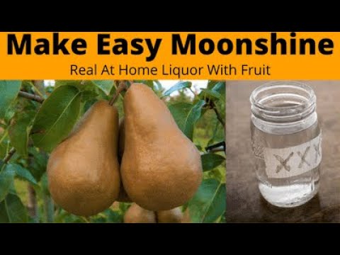 How to make moonshine from pears at home?