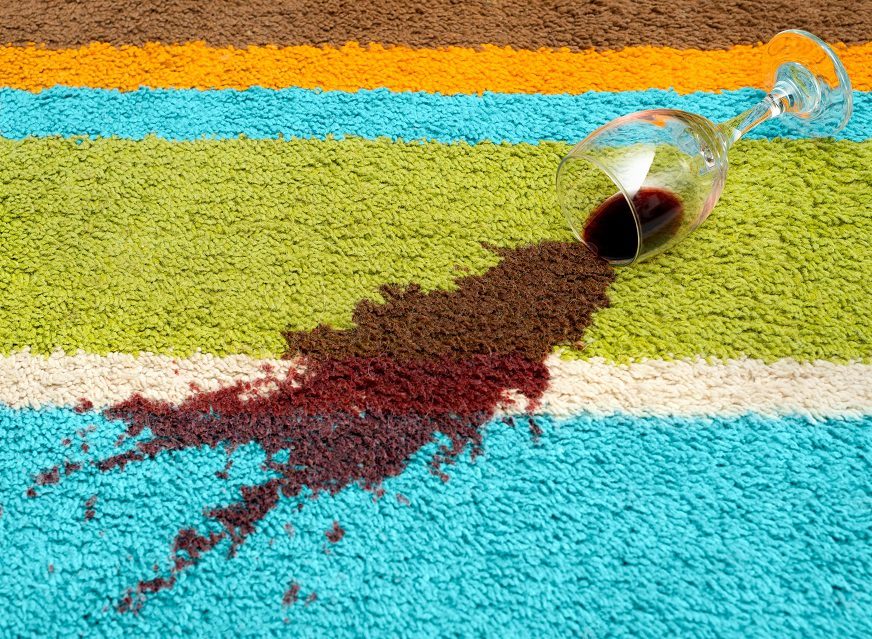 How to remove white and red wine from clothes, carpet, wallpaper, etc.