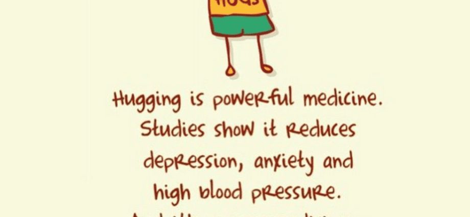 Hugging is good for health