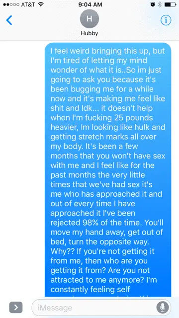 Husband doesn&#8217;t want to have sex with me