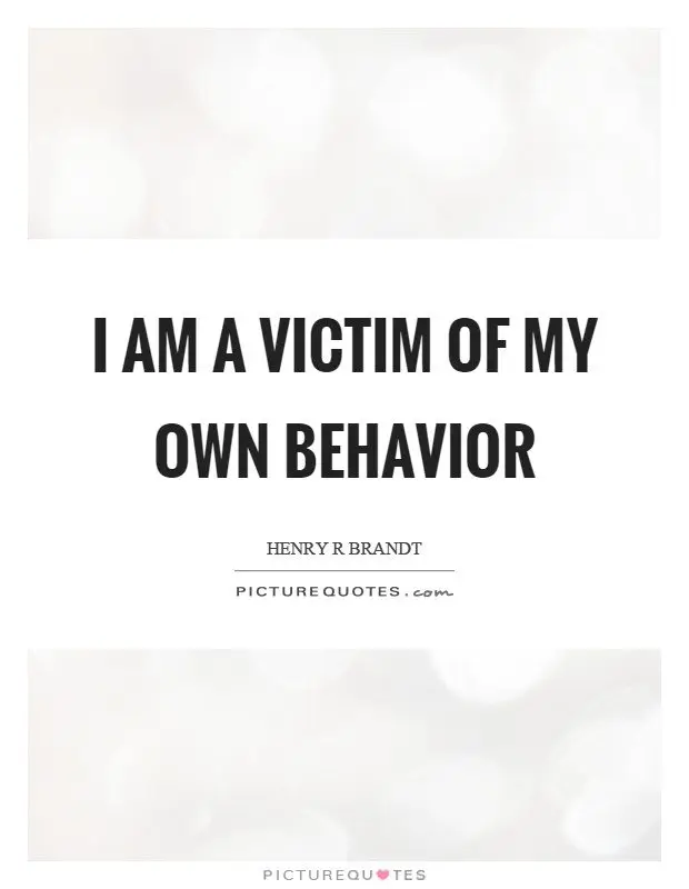 I am a victim of my own naivete