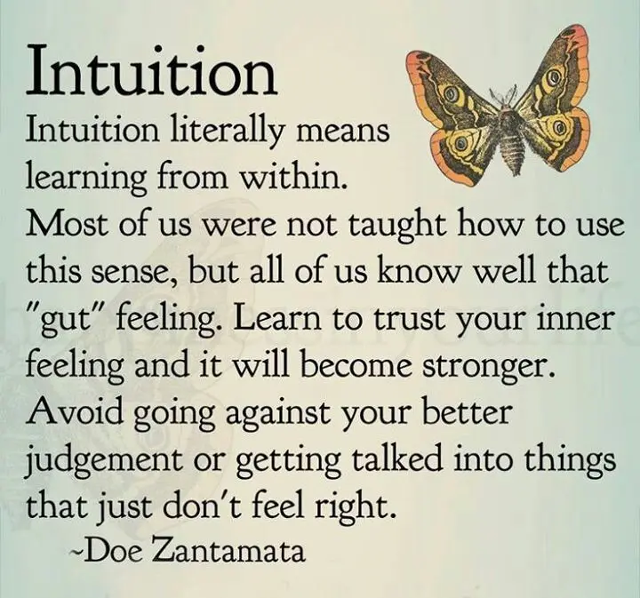 Intuition helps to avoid doing bad deeds