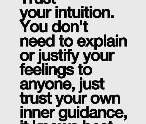 Intuition: to trust or not?