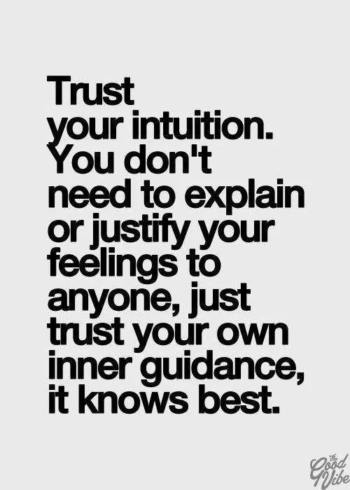 Intuition: to trust or not?