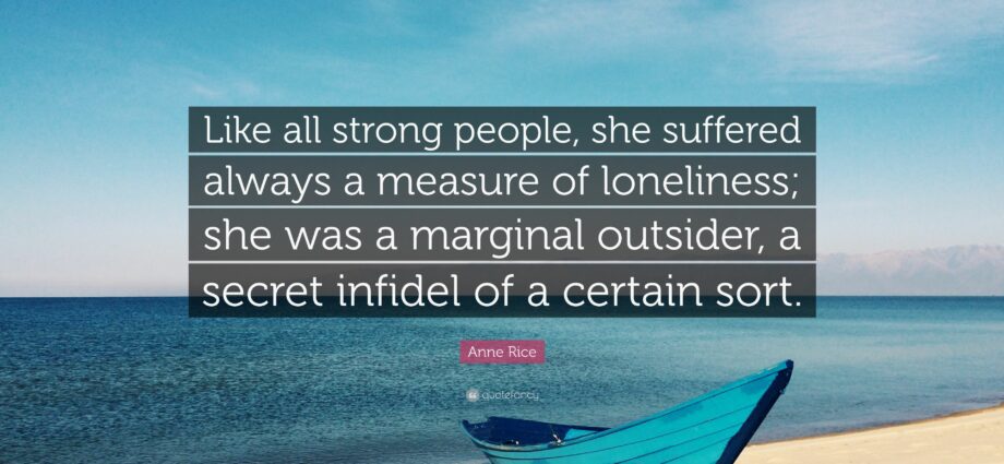 Is loneliness always a coincidence?