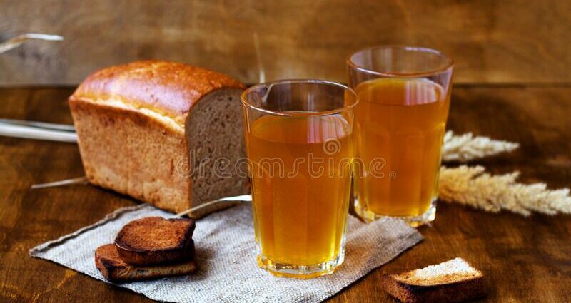 Kvass from black rye bread at home