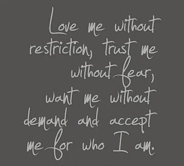 Love without restrictions