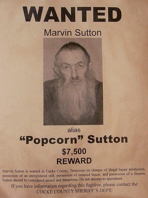 Marvin &#8220;Popcorn&#8221; Sutton &#8211; the most famous moonshiner and his bourbon recipe