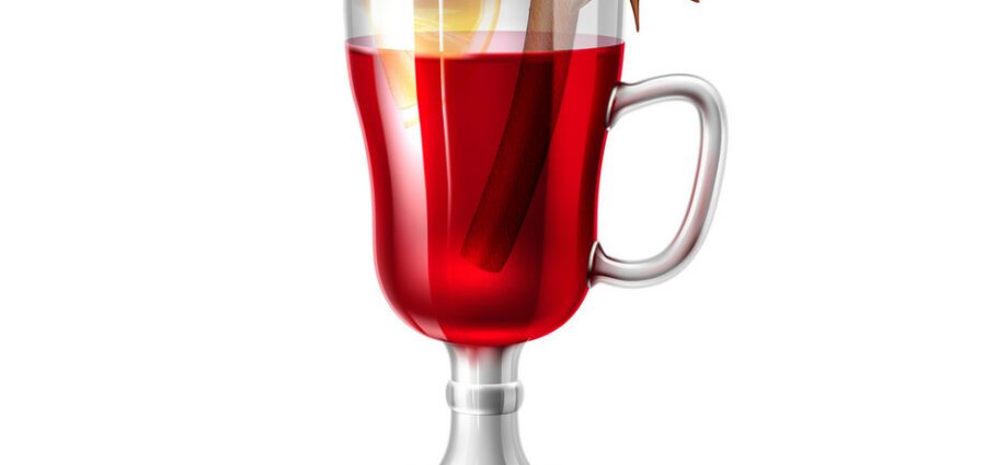 Mulled wine glass