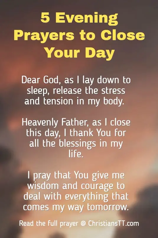 My evening prayer