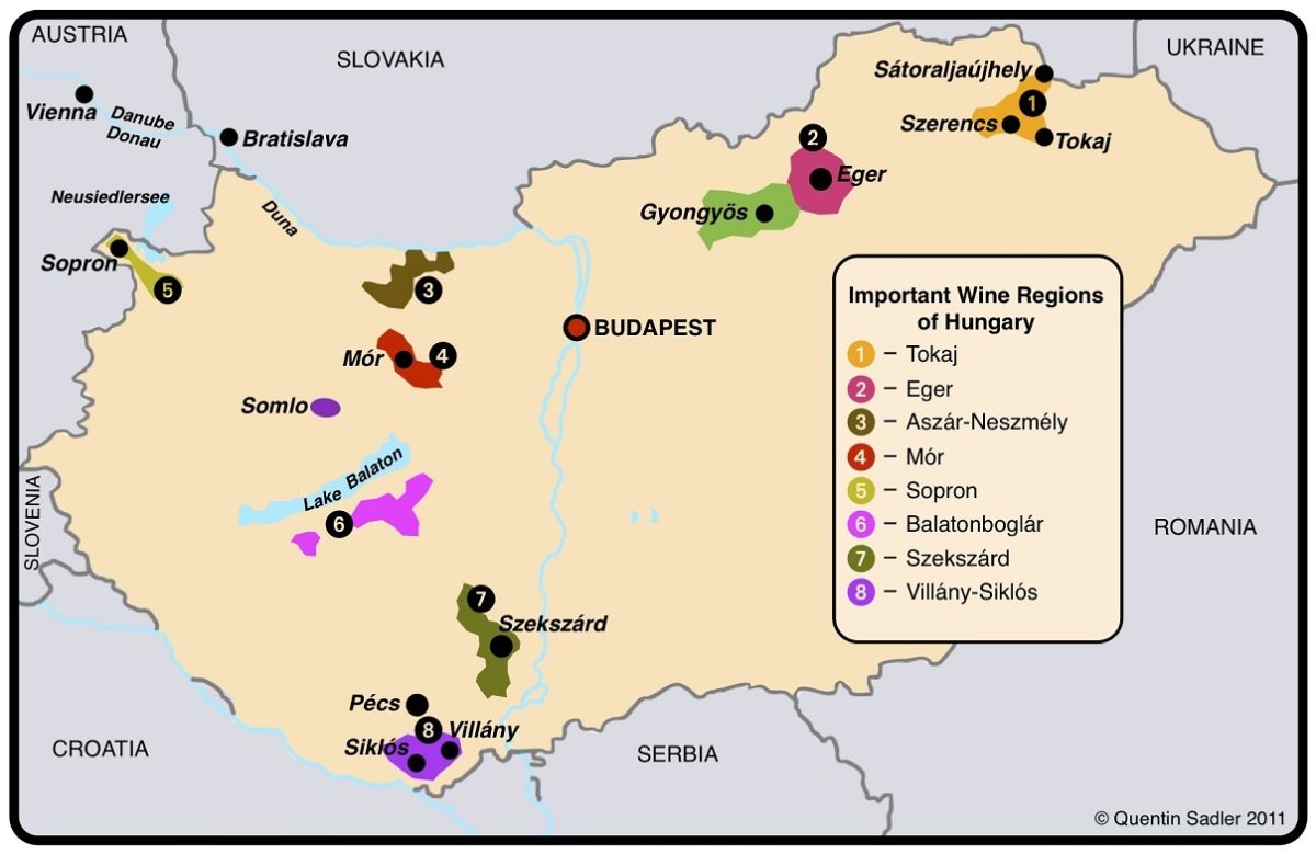 Overview and characteristics of Hungarian wines