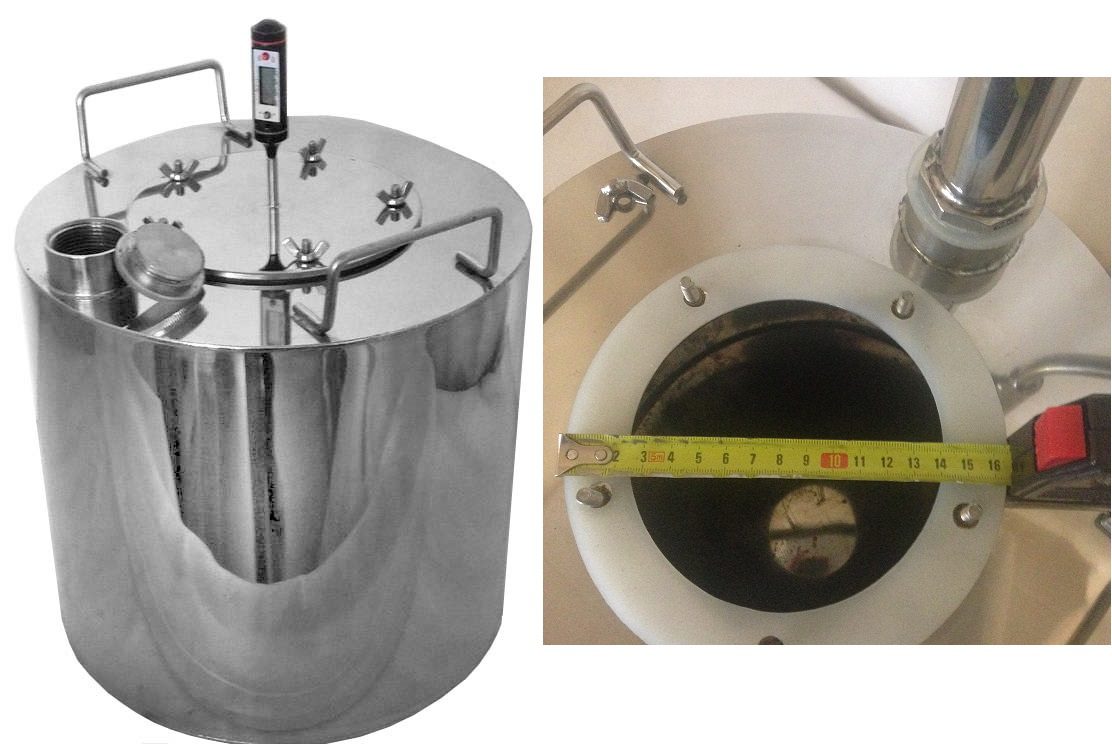 Overview of moonshine stills (columns) MSA-2 and Alpha