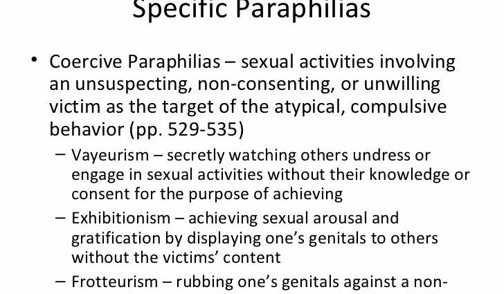 Paraphilia: Three facts about (un)healthy sexuality