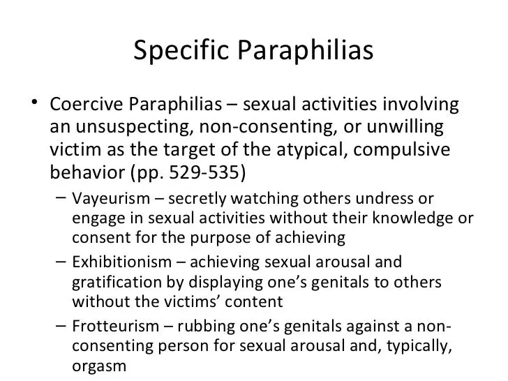 Paraphilia: Three facts about (un)healthy sexuality