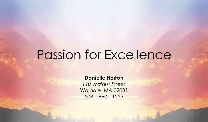 Passion for excellence