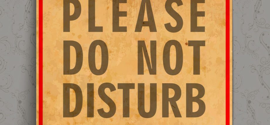 Please do not disturb