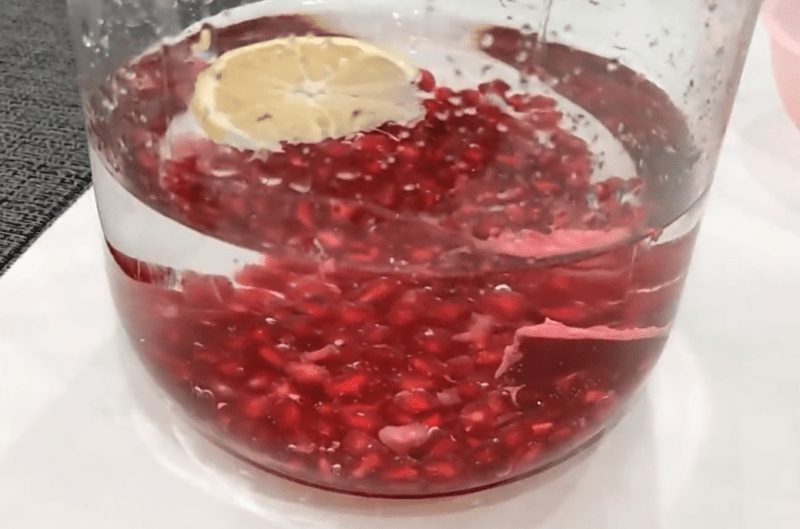 Pomegranate tincture on vodka