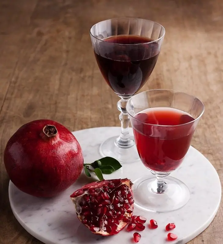 Pomegranate wine at home &#8211; recipes and technology