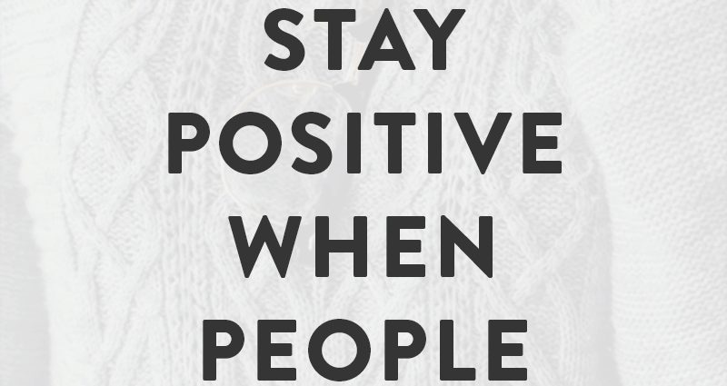 Positive thinking can only hurt