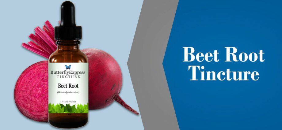 Preparation and use of beet tincture