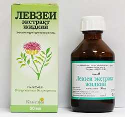 Preparation and use of leuzea tincture